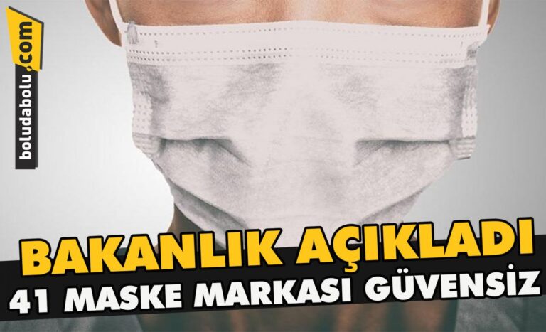 Bakanlık açıkladı , 41 maske markası güvensiz