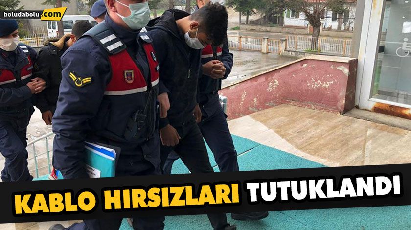 KABLO HIRSIZLIĞI YAPAN İKİ ZANLI TUTUKLANDI KABLO HIRSIZLIĞI YAPAN İKİ ZANLI TUTUKLANDI