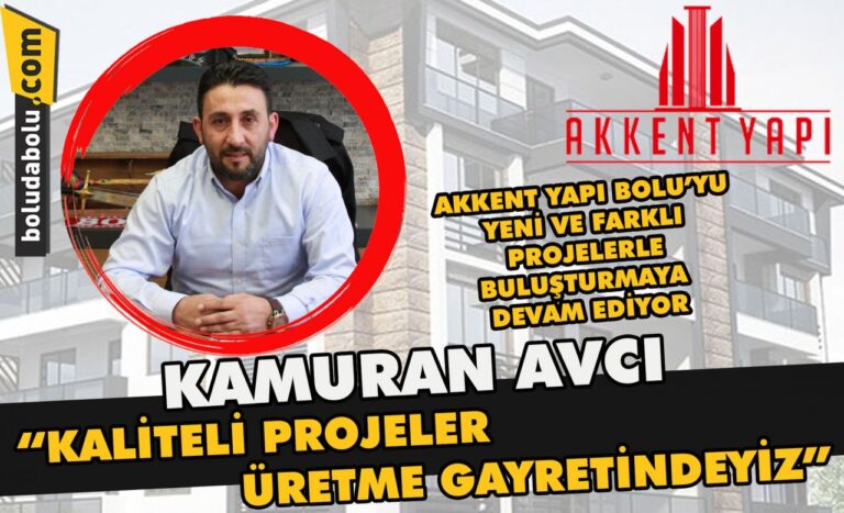 Kamuran Avcı” Kaliteli Projeler Üretme Gayretindeyiz”