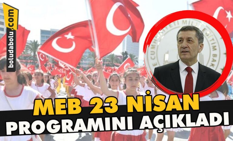 MEB 23 Nisan programını açıkladı
