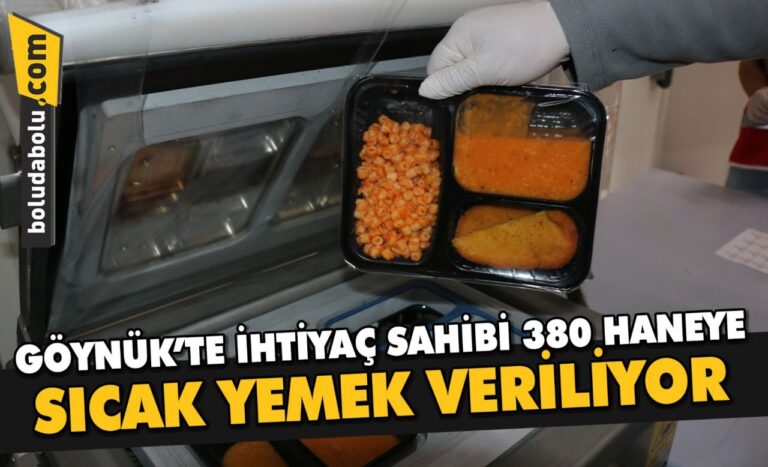 Göynük’te ramazanda ihtiyaç sahibi 380 haneye sıcak yemek veriliyor