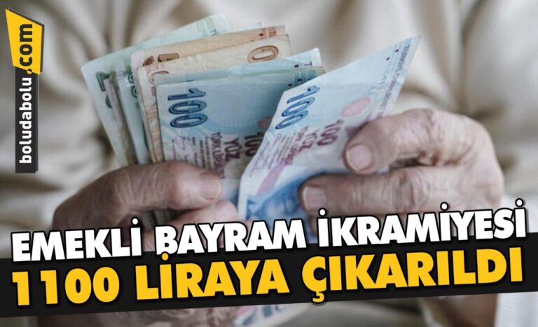 Son Dakika: Emekli bayram ikramiyesi 1100 liraya çıkarıldı