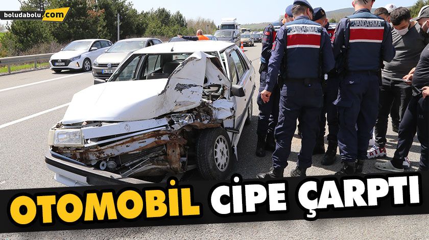 ANADOLU OTOYOLU’NDA OTOMOBİL CİPE ÇARPTI: 3 YARALI ANADOLU OTOYOLU’NDA OTOMOBİL CİPE ÇARPTI: 3 YARALI