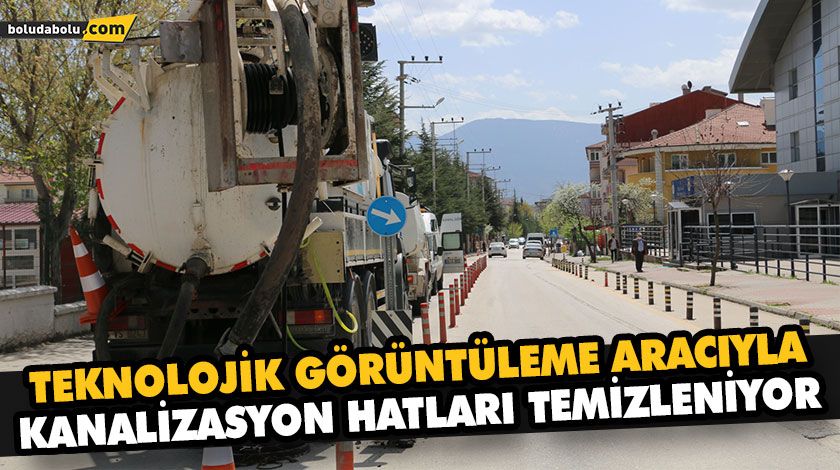 TEKNOLOJİK GÖRÜNTÜLEME ARACIYLA KANALİZASYON HATLARI TEMİZLENİYOR TEKNOLOJİK GÖRÜNTÜLEME ARACIYLA KANALİZASYON HATLARI TEMİZLENİYOR