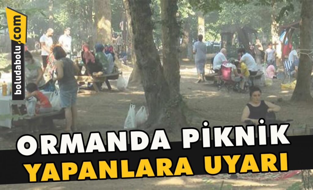 Ormanda piknik yapanlara uyarı