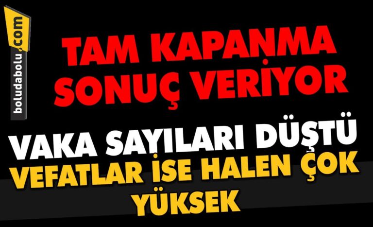GÜNLÜK KORONAVİRÜS TABLOSU AÇIKLANDI