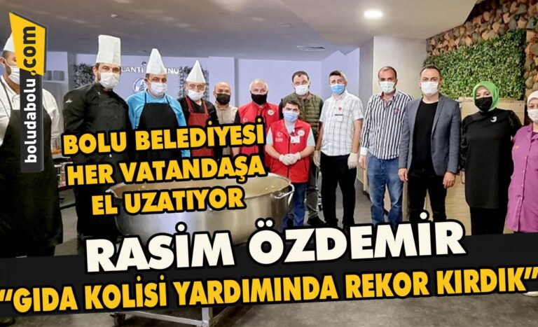 Rasim Özdemir ” Gıda kolisi yardımında rekor kırdık”