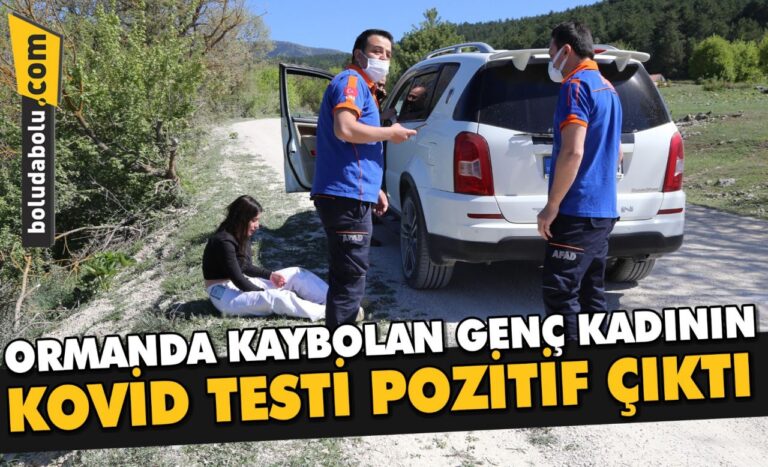 Ormanda yürüyüş yaparken kaybolan genç kadını yoldan geçen vatandaş buldu