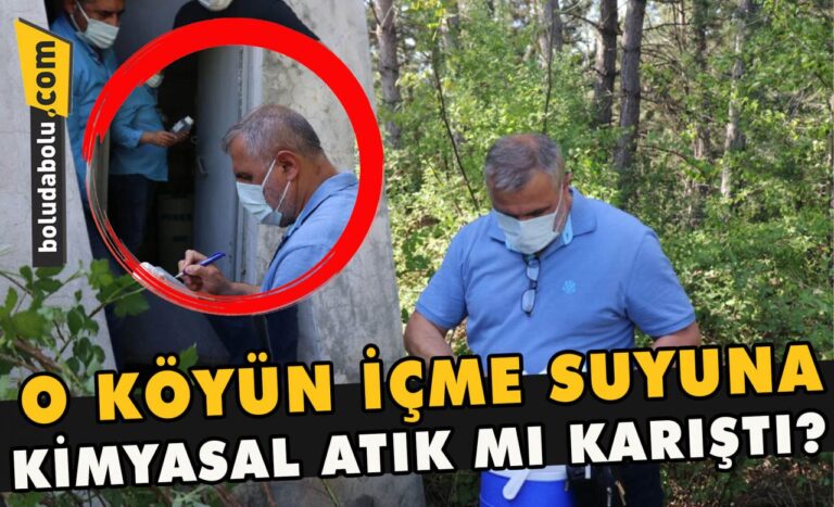 O köyün içme suyuna kimyasal altık mı karıştı?