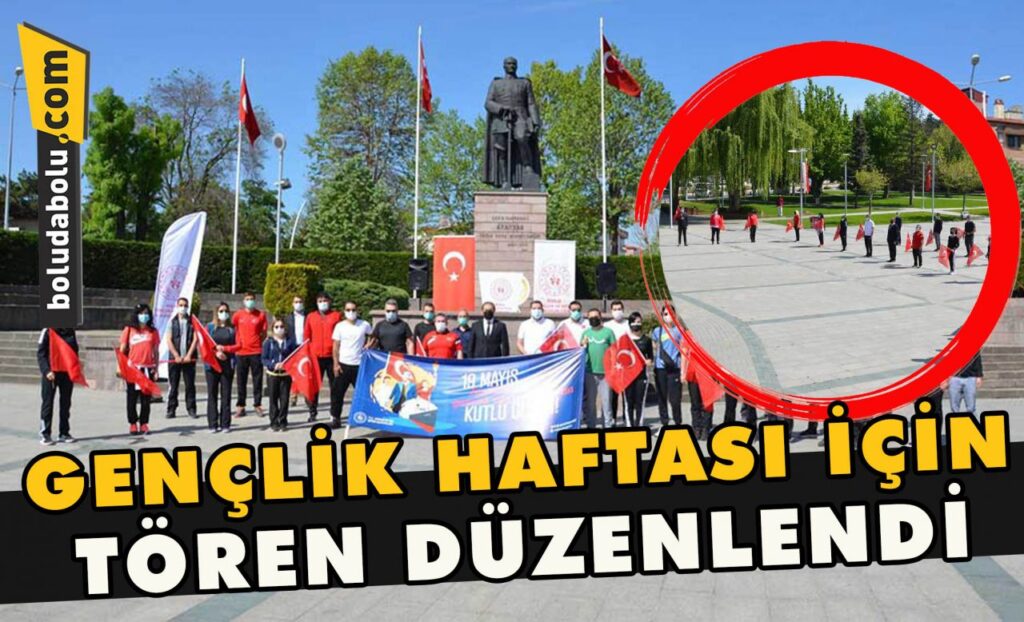 Gençlik haftası için tören düzenlendi Gençlik haftası için tören düzenlendi