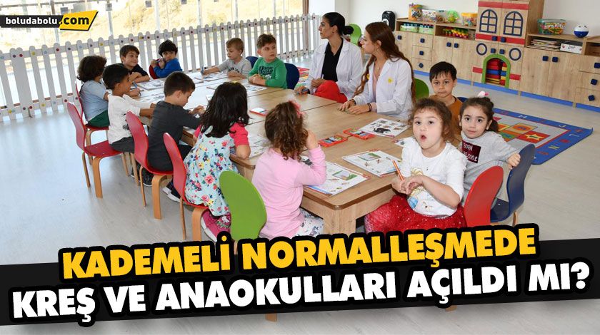 KADEMELİ NORMALLEŞMEDE KREŞ VE ANAOKULLARI AÇILDI MI? KADEMELİ NORMALLEŞMEDE KREŞ VE ANAOKULLARI AÇILDI MI?