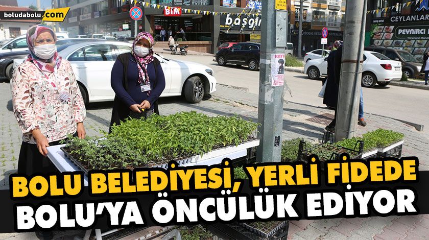 BOLU BELEDİYESİ, YERLİ FİDEDE BOLU’YA ÖNCÜLÜK EDİYOR BOLU BELEDİYESİ, YERLİ FİDEDE BOLU’YA ÖNCÜLÜK EDİYOR