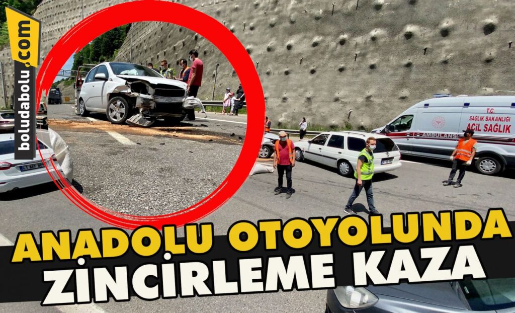 Anadolu Otoyolunda zincirleme kaza Anadolu Otoyolunda zincirleme kaza