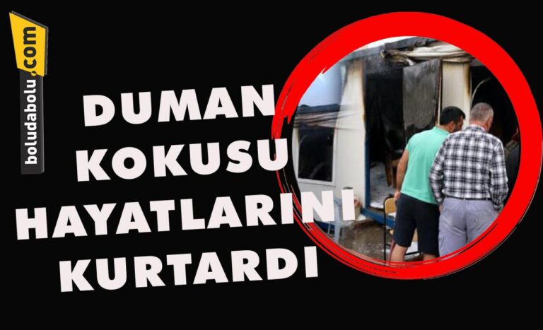 Duman kokusu hayatlarını kurtardı