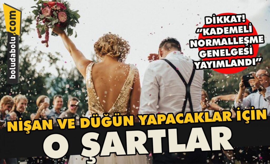 Nişan ve düğün yapacaklar için o şartlar Nişan ve düğün yapacaklar için o şartlar