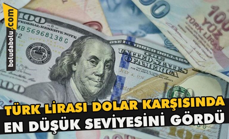 Türk Lirası dolar karşısında en düşük seviyesini gördü