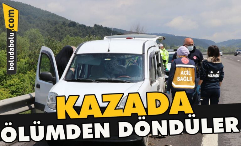 Kazada ölümden döndüler