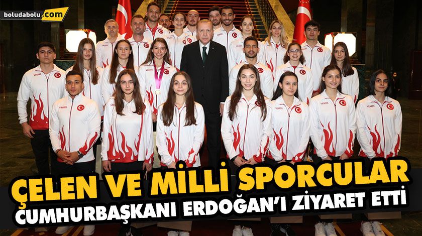 Cumhurbaşkanı Erdoğan, Avrupa ve Dünya şampiyonalarında madalya alan cimnastikçileri kabul etti
