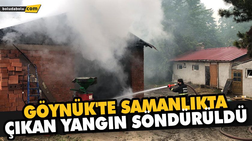 GÖYNÜK’TE SAMANLIKTA ÇIKAN YANGIN SÖNDÜRÜLDÜ GÖYNÜK’TE SAMANLIKTA ÇIKAN YANGIN SÖNDÜRÜLDÜ