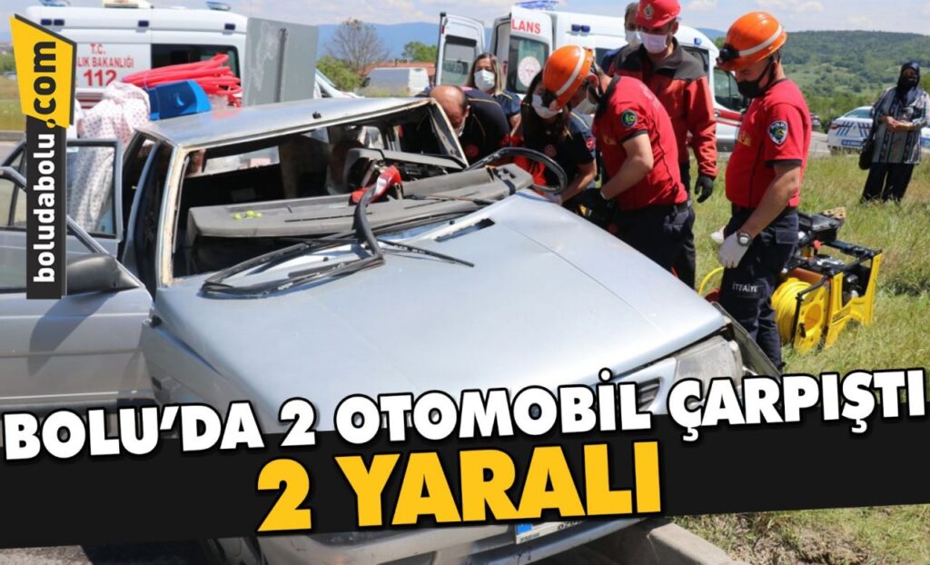 Bolu’da iki otomobil çarpıştı: 2 yaralı Bolu’da iki otomobil çarpıştı: 2 yaralı