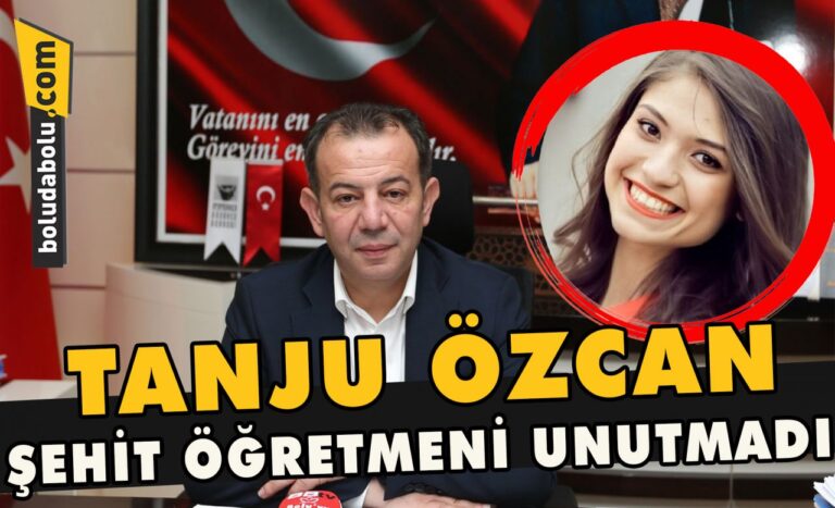 Tanju Özcan şehit öğretmeni unutmadı