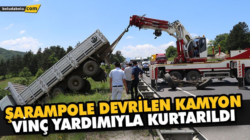 KAMYON ŞARAMPOLE UÇTU KAMYON ŞARAMPOLE UÇTU