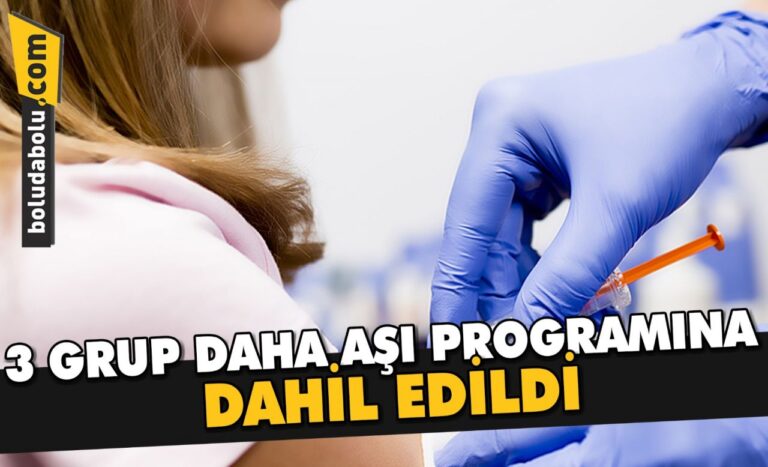 Yarından itibaren 3 grup daha aşılama programına dahil edildi