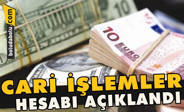 Cari işlemler hesabı açıklandı