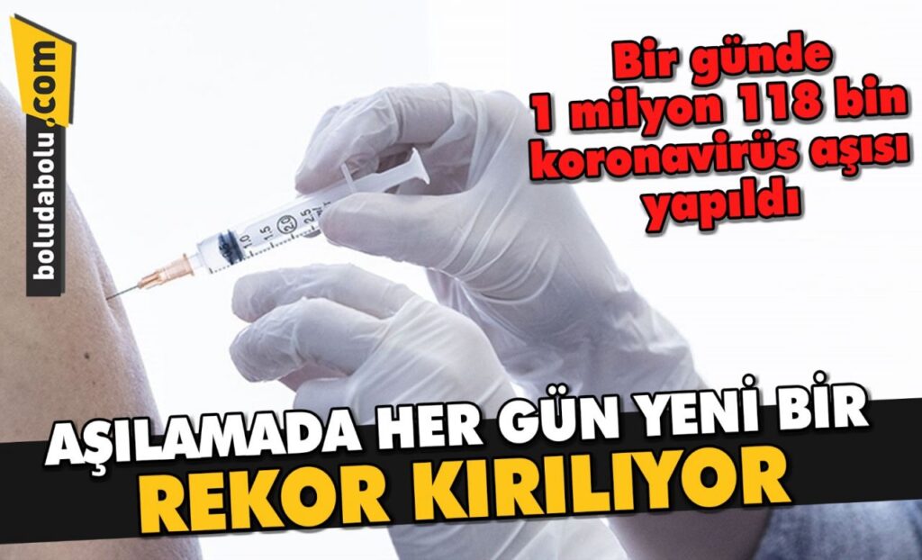 Türkiye bir günde 1 milyon 118 bin koronavirüs aşısı yapıldı Türkiye bir günde 1 milyon 118 bin koronavirüs aşısı yapıldı