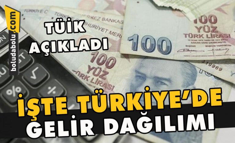 İşte Türkiye’de gelir dağılımı