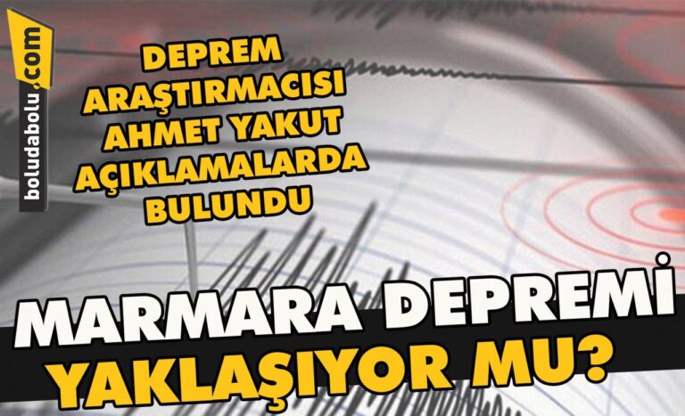 Marmara depremi yaklaşıyor mu?