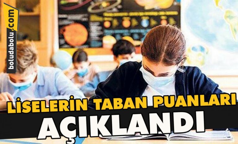 Liselerin taban puanları açıklandı