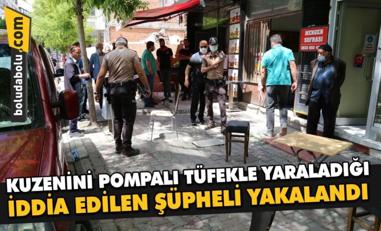 Bolu’da kuzenini pompalı tüfekle yaraladığı iddia edilen şüpheli yakalandı
