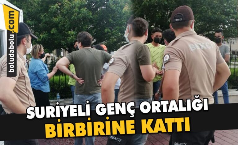 SURİYELİ GENÇ ORTALIĞI BİRBİRİNE KATTI