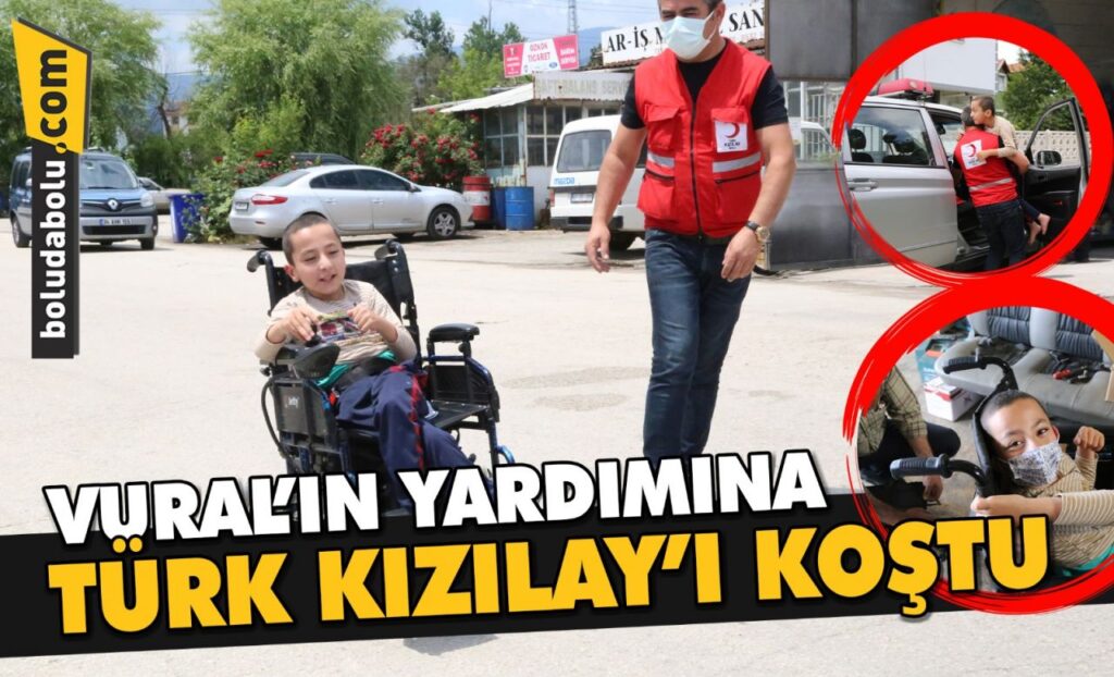 Bolu’da engelli çocuğun arızalı tekerlekli sandalyesi Türk Kızılay tarafından onarıldı Bolu’da engelli çocuğun arızalı tekerlekli sandalyesi Türk Kızılay tarafından onarıldı