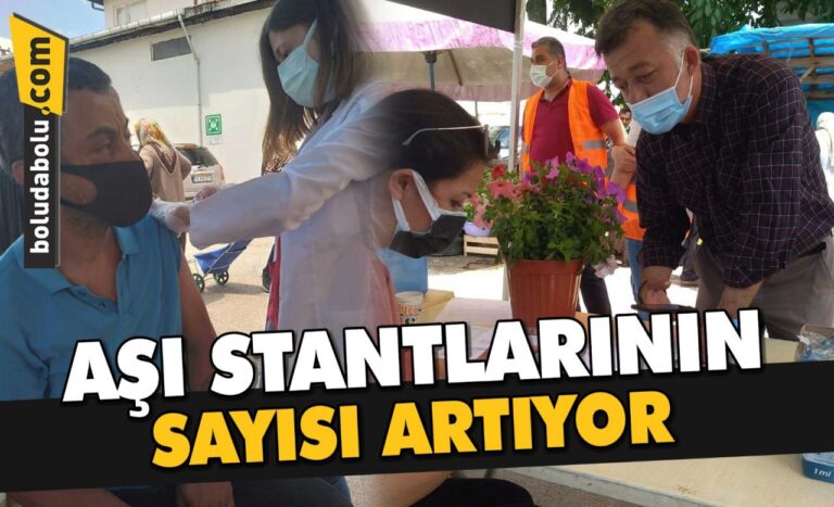 AŞI STANTLARININ SAYISI ARTIYOR