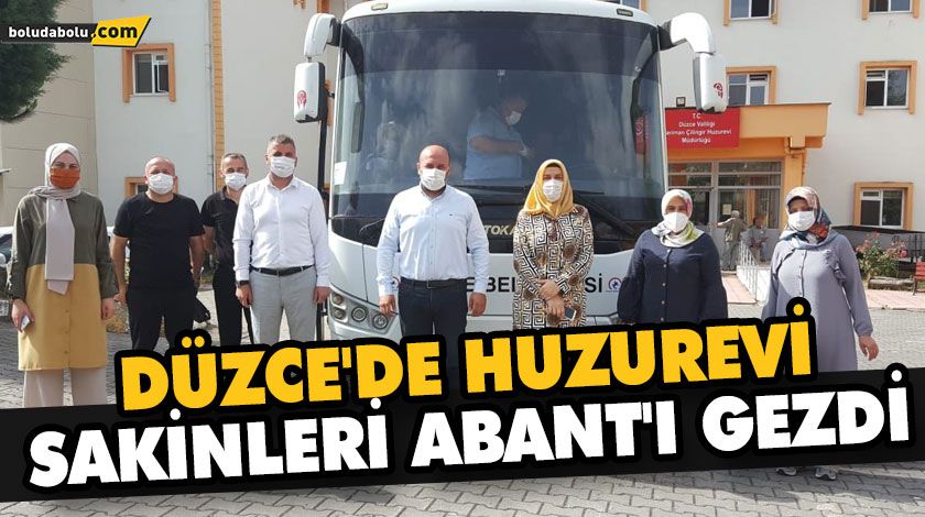 DÜZCE’DE HUZUREVİ SAKİNLERİ ABANT’I GEZDİ DÜZCE’DE HUZUREVİ SAKİNLERİ ABANT’I GEZDİ