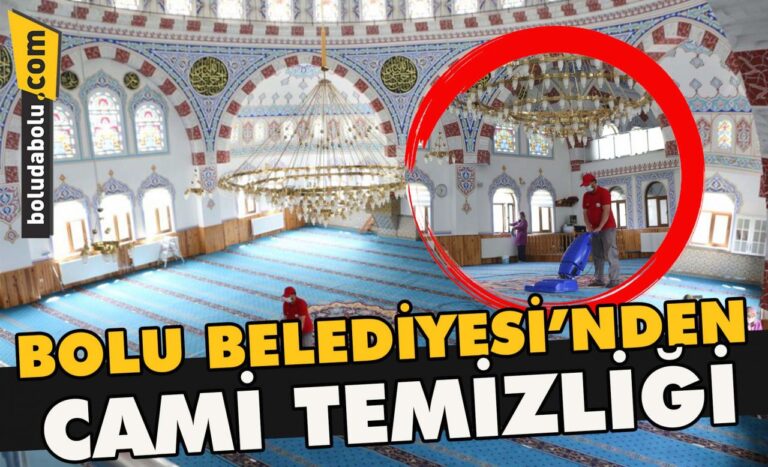 Bolu Belediyesi’nden cami temizliği