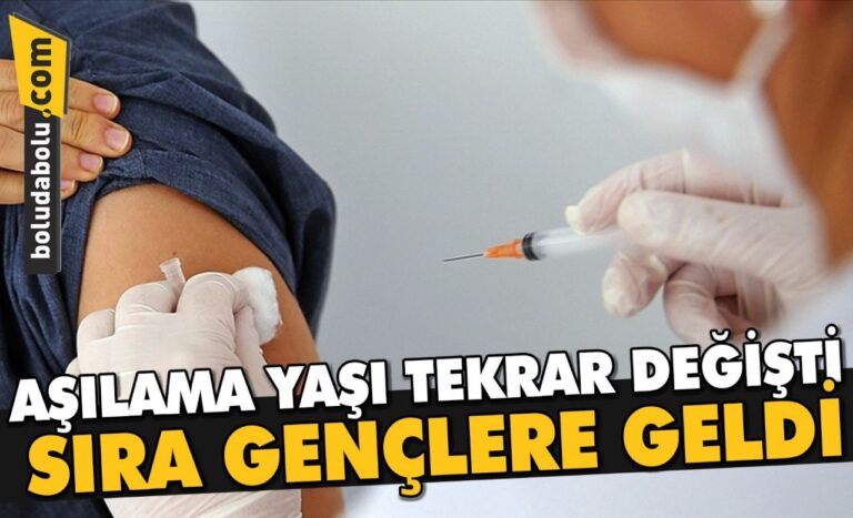 AŞILAMADA YAŞ SINIRI 16’YA DÜŞTÜ