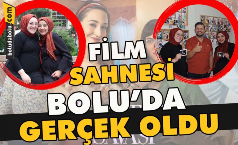 Film sahnesi, Bolu’da gerçek oldu