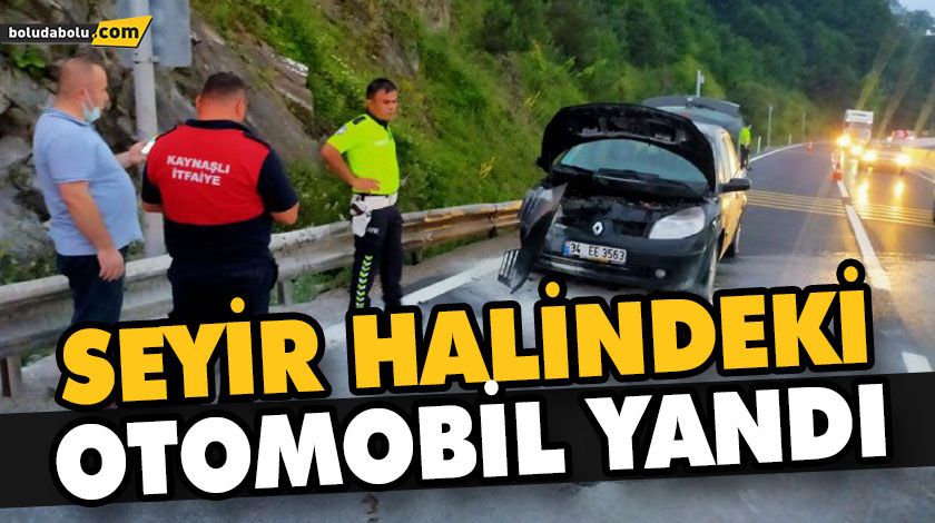SEYİR HALİNDEKİ OTOMOBİL YANDI SEYİR HALİNDEKİ OTOMOBİL YANDI