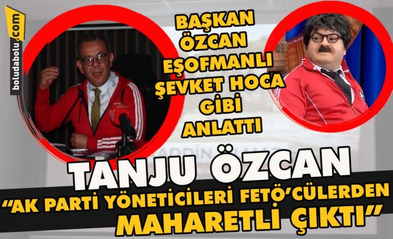 Başkan Özcan eşofmanlı Şevket Hoca gibi anlattı