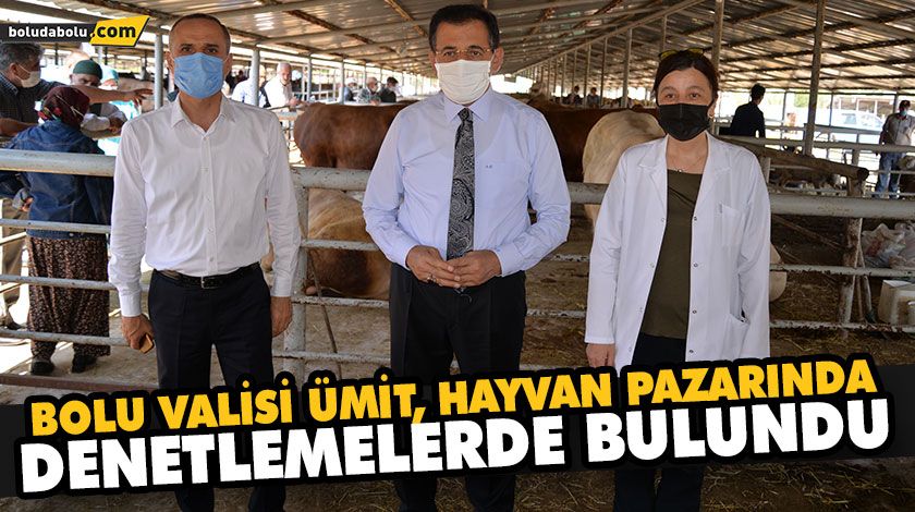 BOLU VALİSİ ÜMİT, HAYVAN PAZARINDA DENETLEMELERDE BULUNDU BOLU VALİSİ ÜMİT, HAYVAN PAZARINDA DENETLEMELERDE BULUNDU