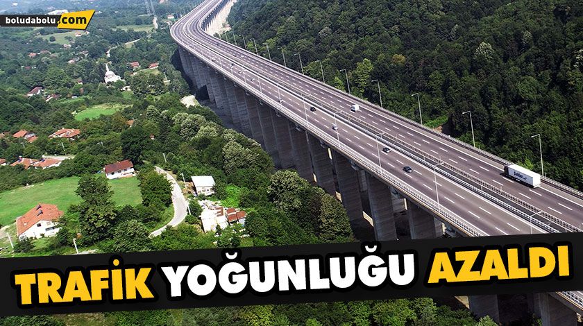 TRAFİK YOĞUNLUĞU AZALDI TRAFİK YOĞUNLUĞU AZALDI