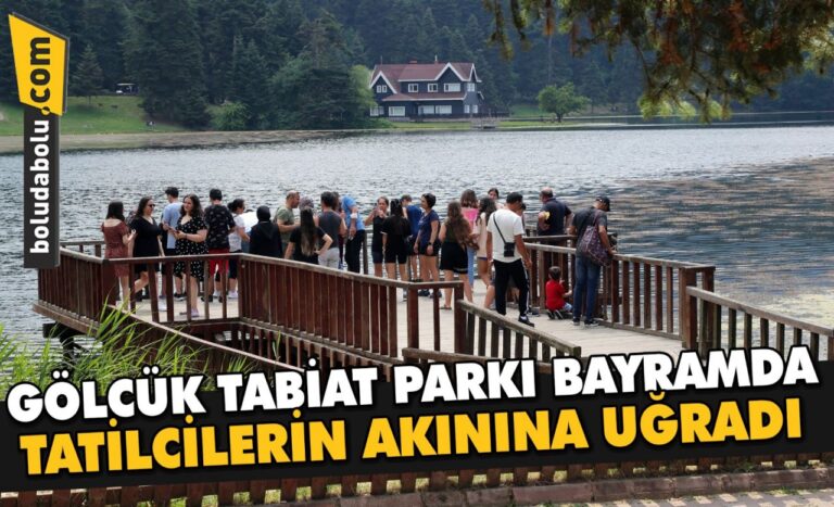 Gölcük Tabiat Parkı bayramda tatilcilerin akınına uğradı