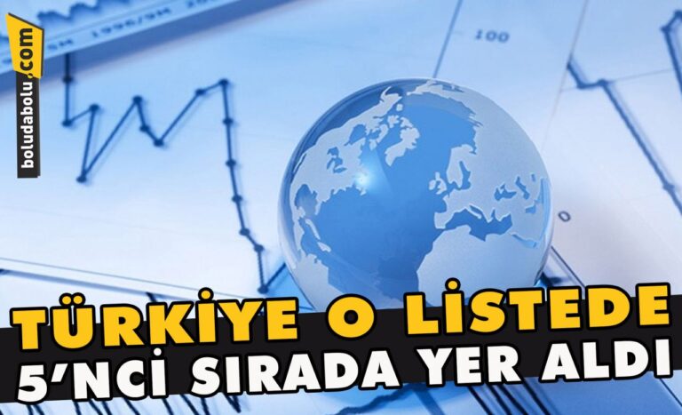 Türkiye o listede 5’nci sırada yer aldı