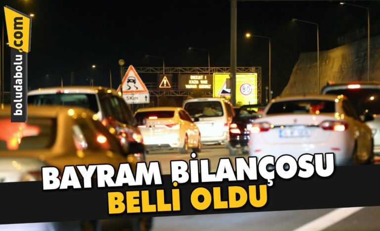 Bolu’da bayram tatilinde meydana gelen trafik kazalarında 1 kişi öldü, 98 kişi yaralandı