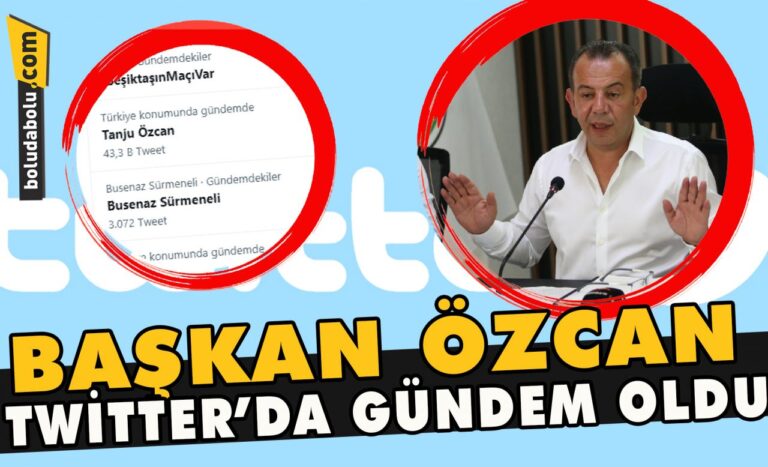 Başkan Özcan Twitter’da gündem oldu