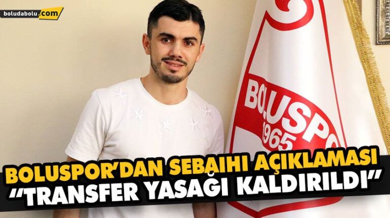 BOLUSPOR’DAN SEBAIHI AÇIKLAMASI