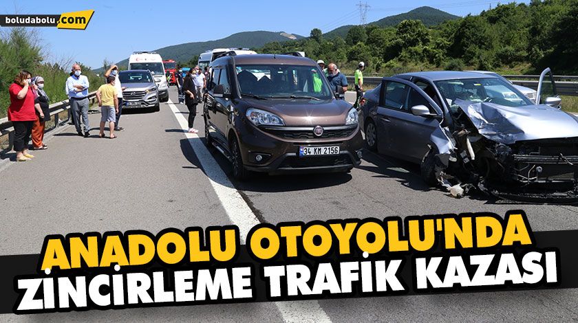 ANADOLU OTOYOLU’NDA ZİNCİRLEME TRAFİK KAZASI: 3 YARALI ANADOLU OTOYOLU’NDA ZİNCİRLEME TRAFİK KAZASI: 3 YARALI